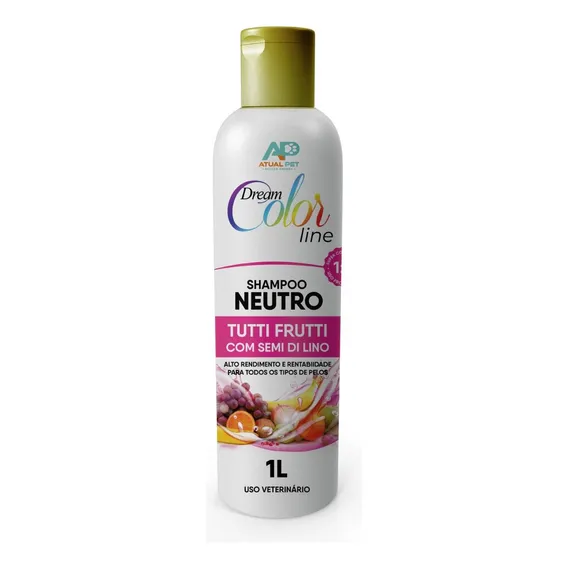 Shampoo Pet Cães Tutti Frutti Banho E Tosa Gato Premium- 1l Foto 1