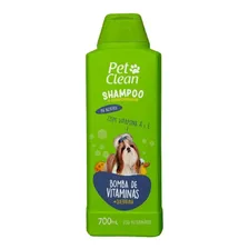 Shampoo Pet Clean Bomba De Vitamina Cães Cachorros Pet 700ml Fragrância Suave Foto mini 1