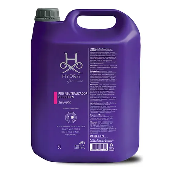 Shampoo Pet Society Hydra Pro Neutralizador De Odor 5 Litros Fragrância Neutro Tom de pelagem recomendado Neutro Foto 1
