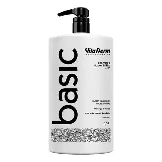 Shampoo Pro Basic Manteiga De Karité 2,5l Vita Derm Foto 1