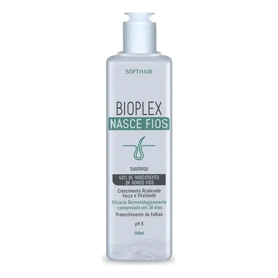 Shampoo Soft Hair Bioplex Nasce Fios 300ml Foto 1