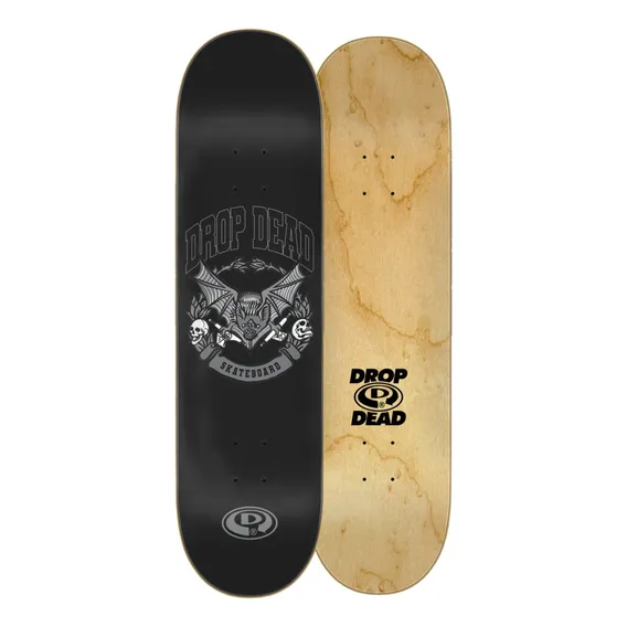 Shape De Skate Marfim Drop Dead 7.5 A 8.7 Profissional Epóxi Cor Serie Truck Morcego Foto 1