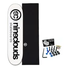 Shape Skate Maple + Lixa + Parafuso De Base 10mm Cor Branco Foto  mini 1