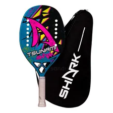 Shark Raquete Shark Tsunami 2022 cor azul raquete de beach tennis Foto mini 1