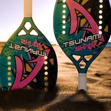 Shark Raquete Shark Tsunami 2022 cor azul raquete de beach tennis Foto mini 4