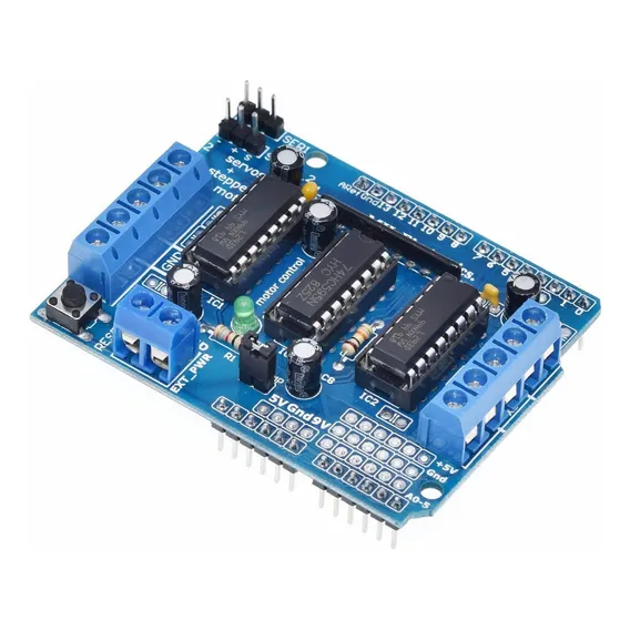 Shield L293d Driver Ponte H Para Motor Arduino Mega E Uno Foto 1