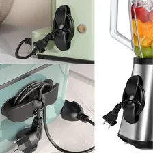 Shoplindiniz 6 enrolador suporte organizador cabos fios silicone adesivo Foto mini 1