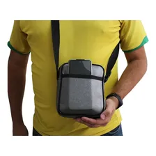 Shoulder Bag Transversal Mini Bolsa Pochete Prata Foto mini 2
