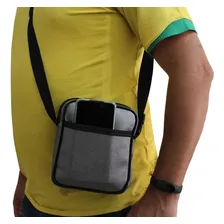Shoulder Bag Transversal Mini Bolsa Pochete Prata Foto mini 3