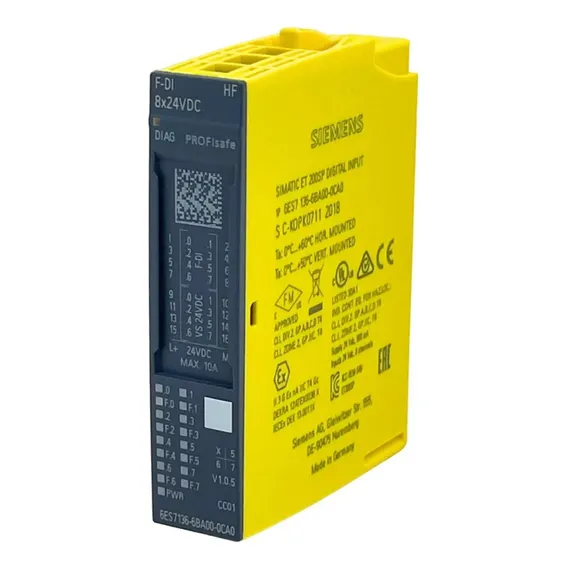 Siemens 6es7 136-6ba00-0ca0 Modulo F-di 8 X 24vdc Profisafe Foto 1