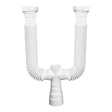 Sifão Duplo Branco Extensivo - Delflex Foto mini 1