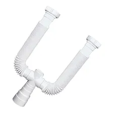 Sifão Duplo Branco Extensivo - Delflex Foto mini 2