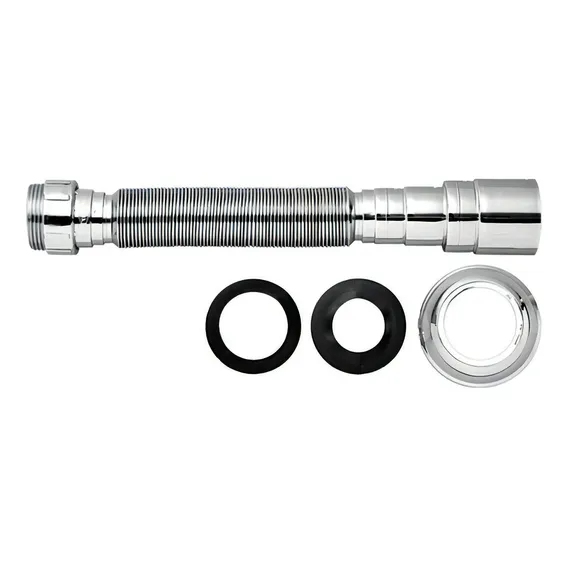 Sifão Tubo Extensivo Universal Cromado C/ Canopla - Blukit Foto 1