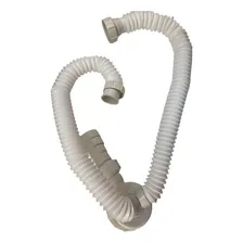 Sifão Sanfonado Copo Duplo Porca Pvc Fere Branco Foto mini 4