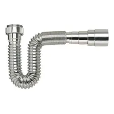 Sifão Sanfonado Flexível Cromado Pia Banheiro Cozinha Tanque Foto mini  3