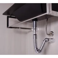 Sifão Sanfonado Flexível Cromado Pia Banheiro Cozinha Tanque Foto  mini 1
