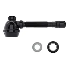 Sifão Universal C/ Copo P/ Pias E Tanques 2 Preto - Blukit Foto mini 3