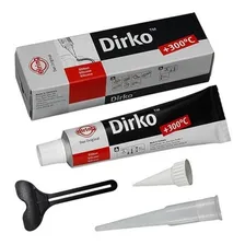 Silicone Adesivo Para Juntas Dirko Preto Alta Temperatura Foto mini 1
