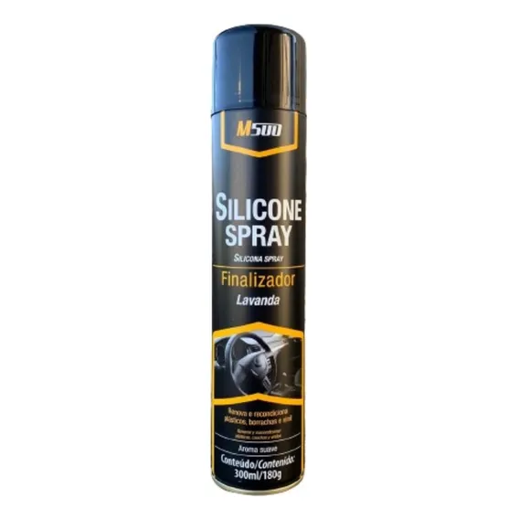 Silicone Aerosol Spray Finalizador M500 300ml Aroma Lavanda Foto 1