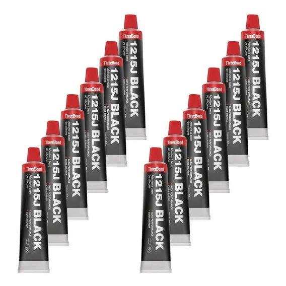 Silicone Alta Temperatura 1215j 85g Preto Threebond 12 Unid Foto 1