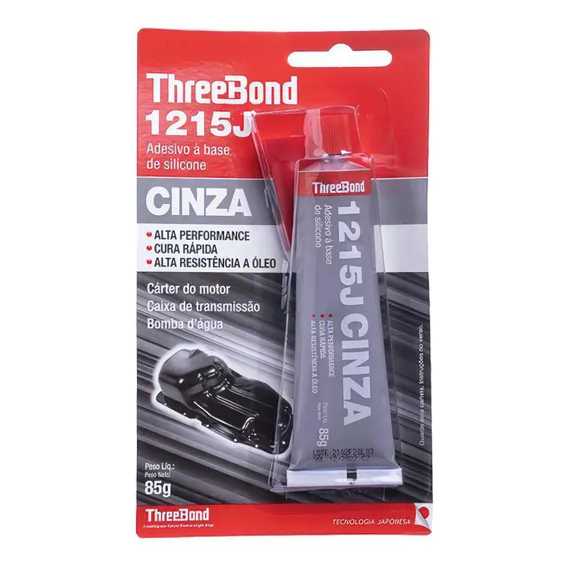 Silicone Alta Temperatura Cinza Tb 1215j 85g - Threebond Foto 1