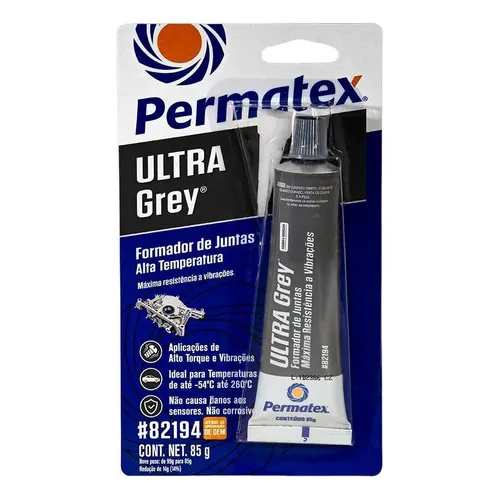 Silicone Alta Temperatura Ultra Grey 85g Permatex Foto 1