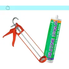 Silicone Branco 450g Selante Acrílico Base Dágua C/aplicador Foto mini 1