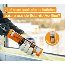 Silicone Branco - Selante Vedação Acrílico Base D' Água Foto mini  2