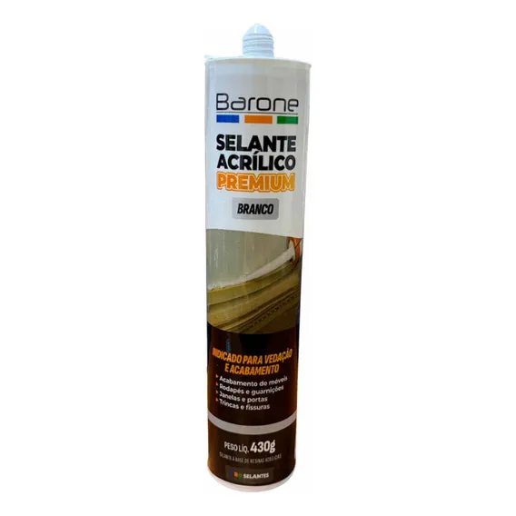 Silicone Branco - Selante Vedação Acrílico Base D' Água Foto 1