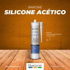 Silicone Incolor Acético 260g Barone Foto mini  2