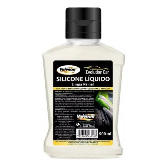 Silicone Líquido Automotivo 500ml Painel Plasticos Valência Cor Transparente Foto 1