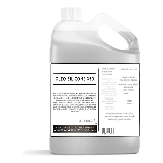 Silicone Líquido Para Esteira 5 Litro 350 Cps Lubrificante Foto 1