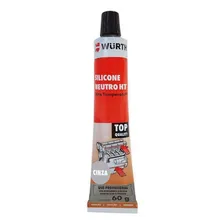 Silicone Neutro De Alta Temperatura Ht Cinza 60g Foto  mini 1
