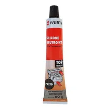 Silicone Neutro De Alta Temperatura Ht Preto 60g - Wurth Foto mini 1