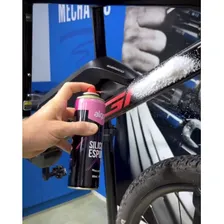 Silicone Spray Espuma Ptfe Algoo Óleo Lubrificante Bike Moto Foto mini 3