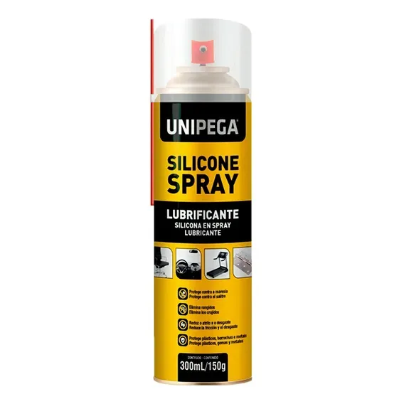 Silicone Spray Lubrificante Para Esteira Unipega 300ml Foto 1