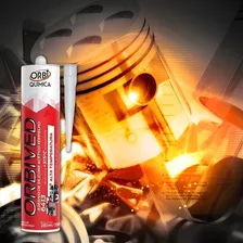 Silicone Vermelho Acetico Alta Temperatura 250g Orbi Foto mini 4