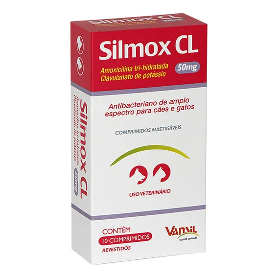 Silmox Cl 50mg - 10 Comprimidos Vansil Foto 1