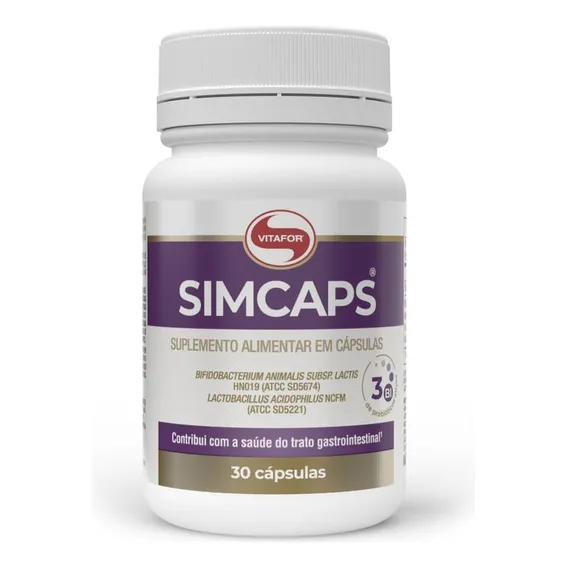 Simcaps Vitafor 30 Cápsulas Sem Sabor Foto 1