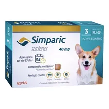 Simparic 40mg Para Cães 10,1 A 20kg - Kit Com 3 Comprimidos Foto mini 3