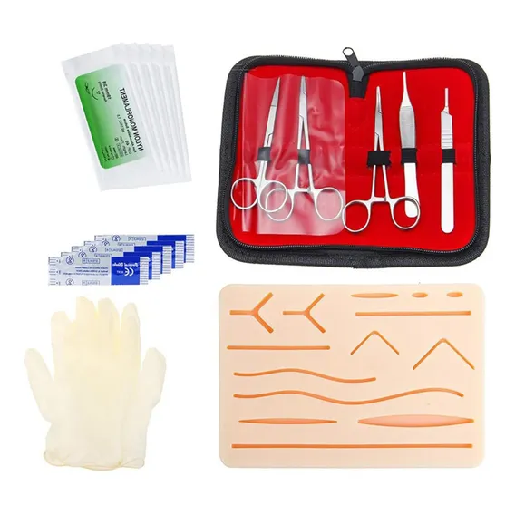 Simulador Sutura Na Pele Em Silicone Treino Profissional Foto 1