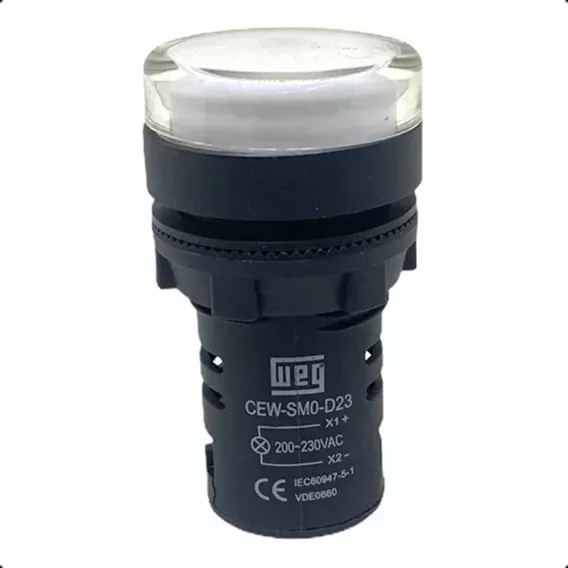 Sinaleiro Com Led 220v Branco Cew-sm0 Weg Foto 1