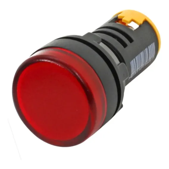 Sinaleiro Led Vermelho 22mm L20-ar1-r 110v - Metaltex Foto 1