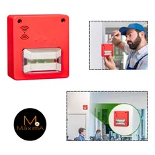 Sinalizador Audiovisual Sirene Para Central Alarme Segurimax Foto mini  3