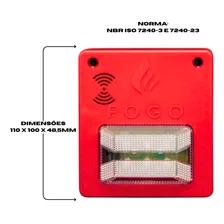 Sinalizador Audiovisual Sirene Para Central Alarme Segurimax Foto mini 4