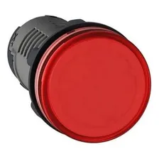 Sinalizador Led 22mm Monobloco 220vca Vermelho Schneider Foto mini 1