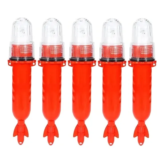 Sinalizador Pisca 3 Leds Com Luz Strobo Para Redes 5 Und Foto 1