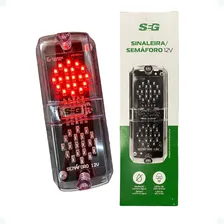 Sinalizador Semáforo 40 Leds 12v Condomínio Escolas Empresas Luz Verde-vermelho Foto mini  3