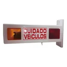 Sinalizador Sinaleira Saída Veículos Led Biv Garagem Portão Foto mini 4
