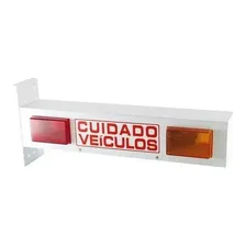 Sinalizador Sinaleira Saída Veículos Led Biv Garagem Portão Foto mini  2